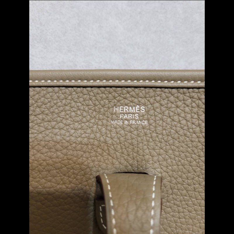全新全配 Hermes 愛馬仕 大象灰 Evelyne 29 銀釦-4
