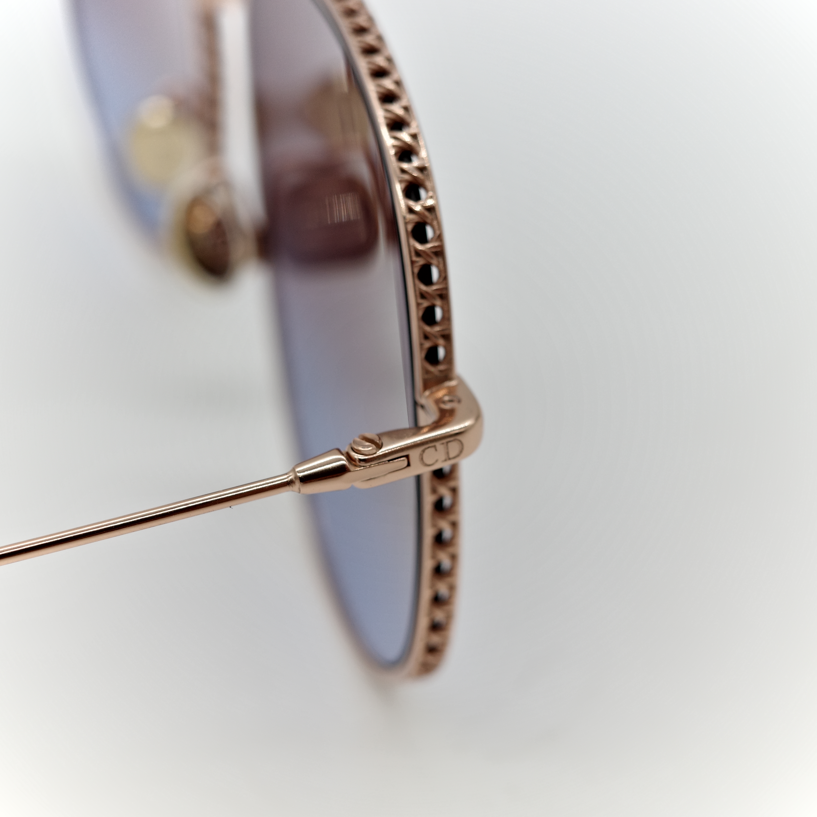 DIOR 迪奧DiorByDior2 太陽眼鏡 棕色漸層鏡片 香檳金金屬框-9