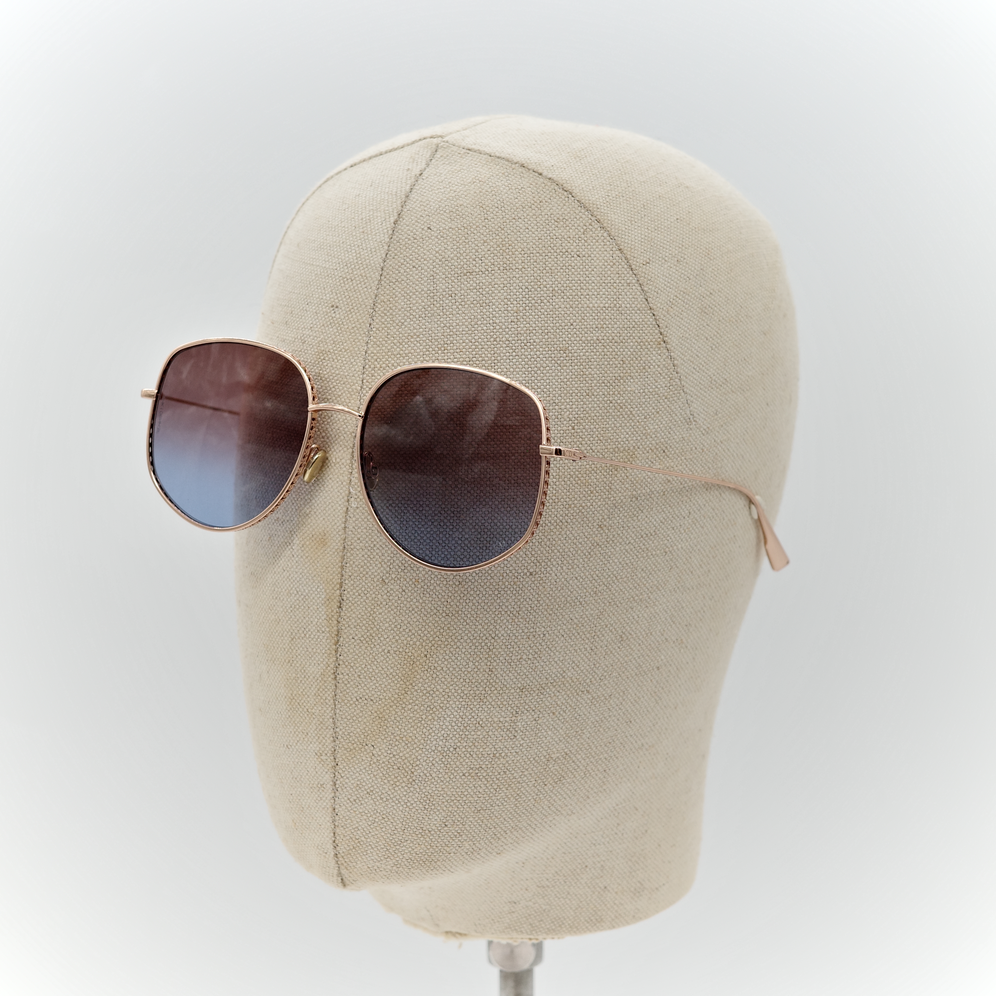 DIOR 迪奧DiorByDior2 太陽眼鏡 棕色漸層鏡片 香檳金金屬框-11