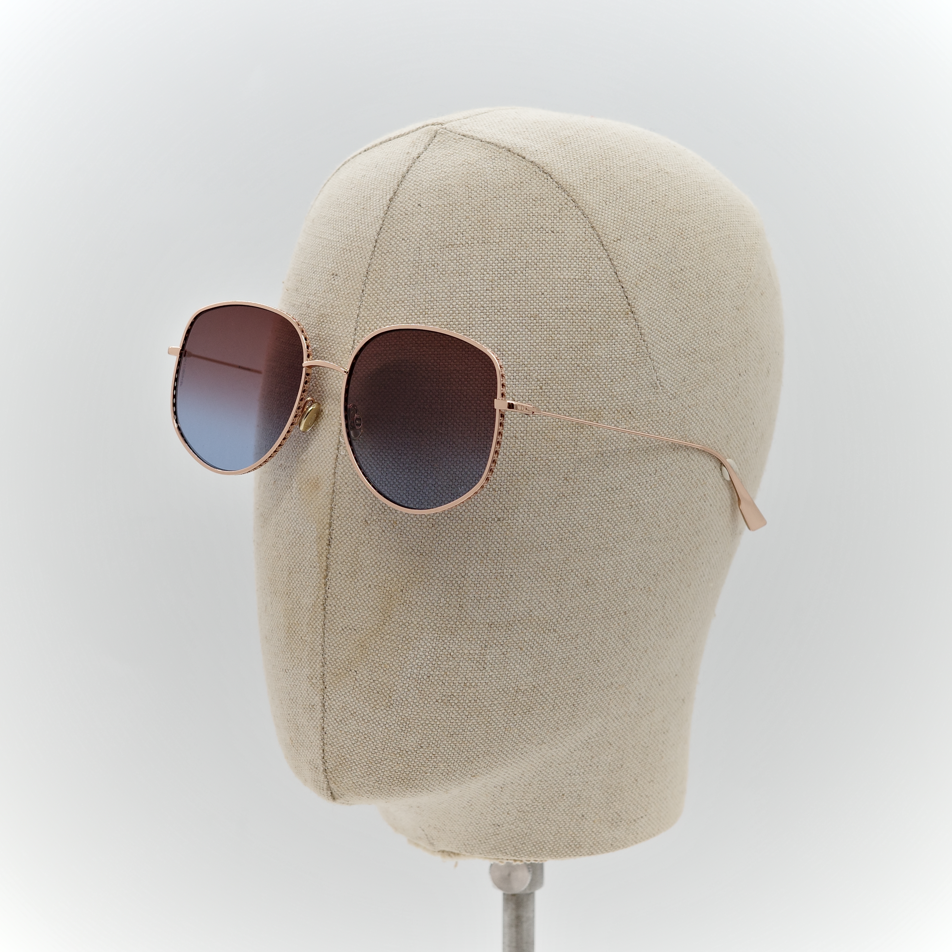 DIOR 迪奧DiorByDior2 太陽眼鏡 棕色漸層鏡片 香檳金金屬框-12