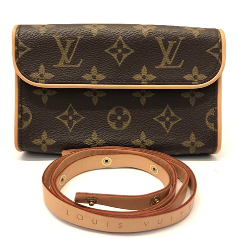 路易威登 Pochette Florentine XS Monogram 迷你手拿包 皮革 棕色 M51855 路易威登