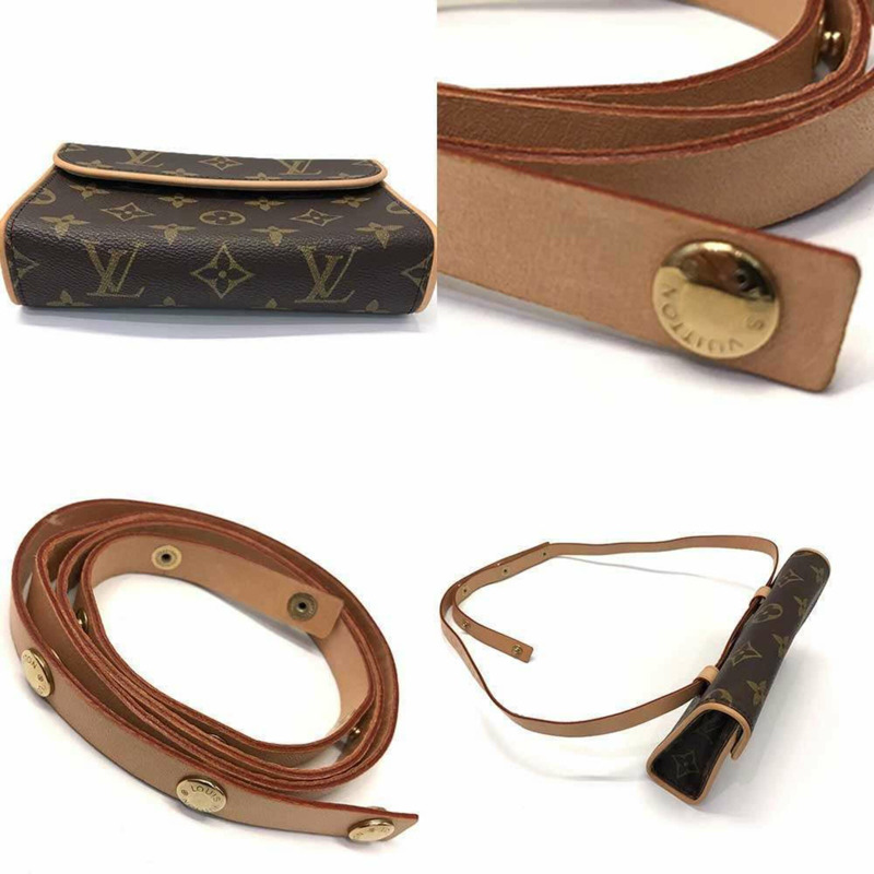 路易威登 Pochette Florentine XS Monogram 迷你手拿包 皮革 棕色 M51855 路易威登-3