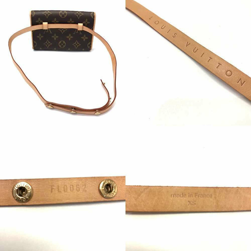 路易威登 Pochette Florentine XS Monogram 迷你手拿包 皮革 棕色 M51855 路易威登-4