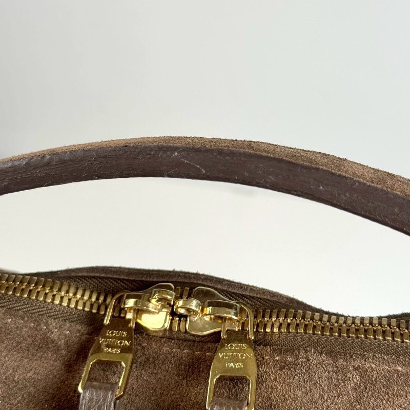 Louis Vuitton Empreinte Audacieuse 壓紋皮革 金扣 麂皮 老花 手提包-3