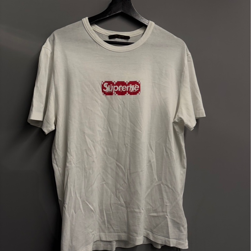 傳奇聯名🌟Louis Vuitton LV x Supreme Box Logo短袖｜Classic Trend CT精品｜台北東區實體-0