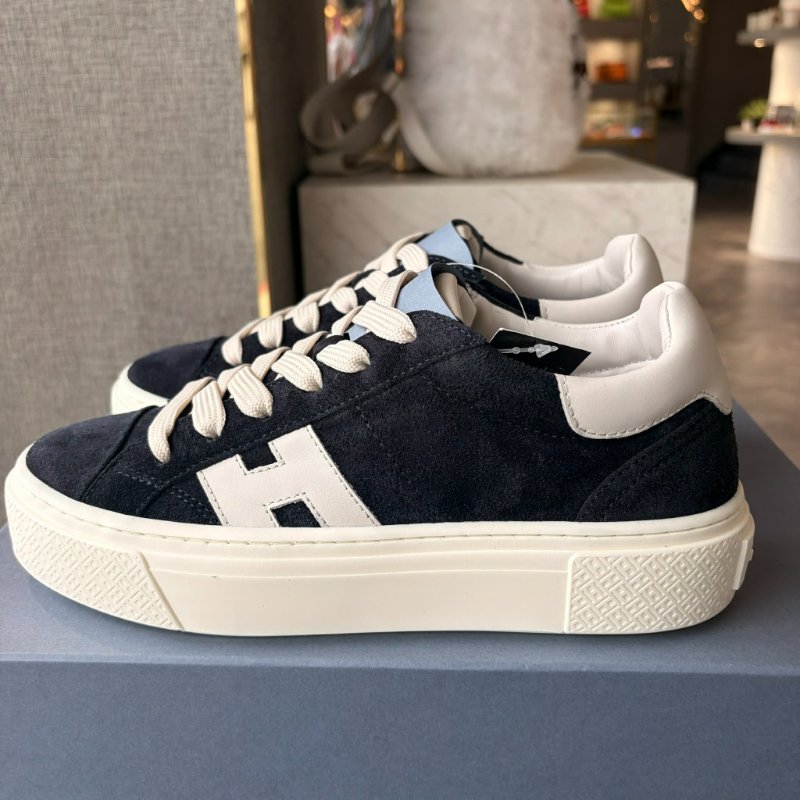HOGAN Crosswind 麂皮運動鞋-深藍-3