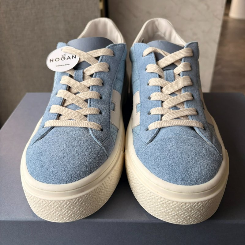 HOGAN Crosswind 牛仔布運動鞋/藍-1