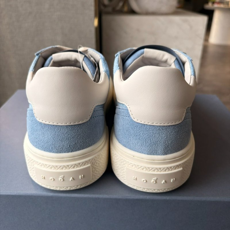 HOGAN Crosswind 牛仔布運動鞋/藍-2