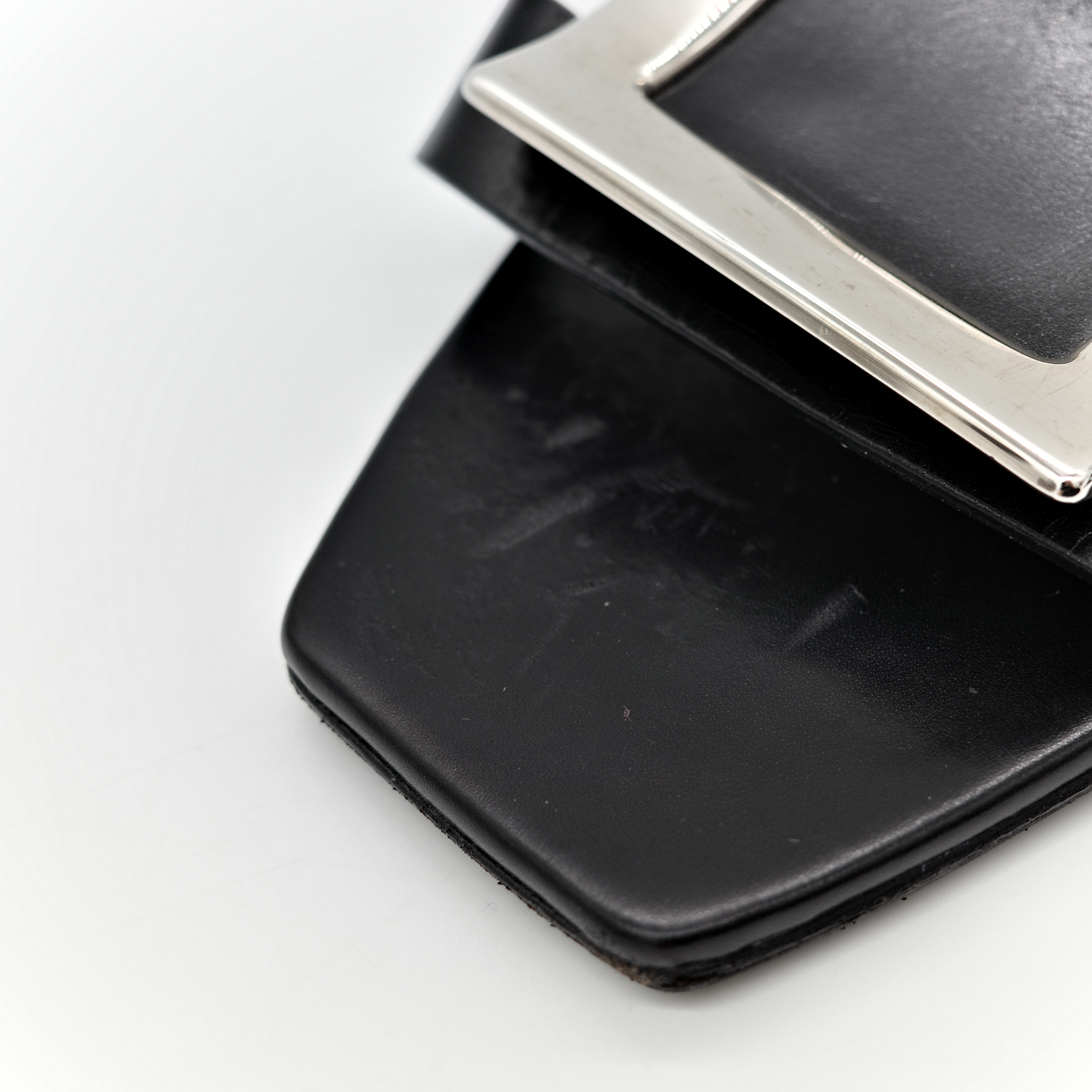 Roger viver 黑色涼鞋-9