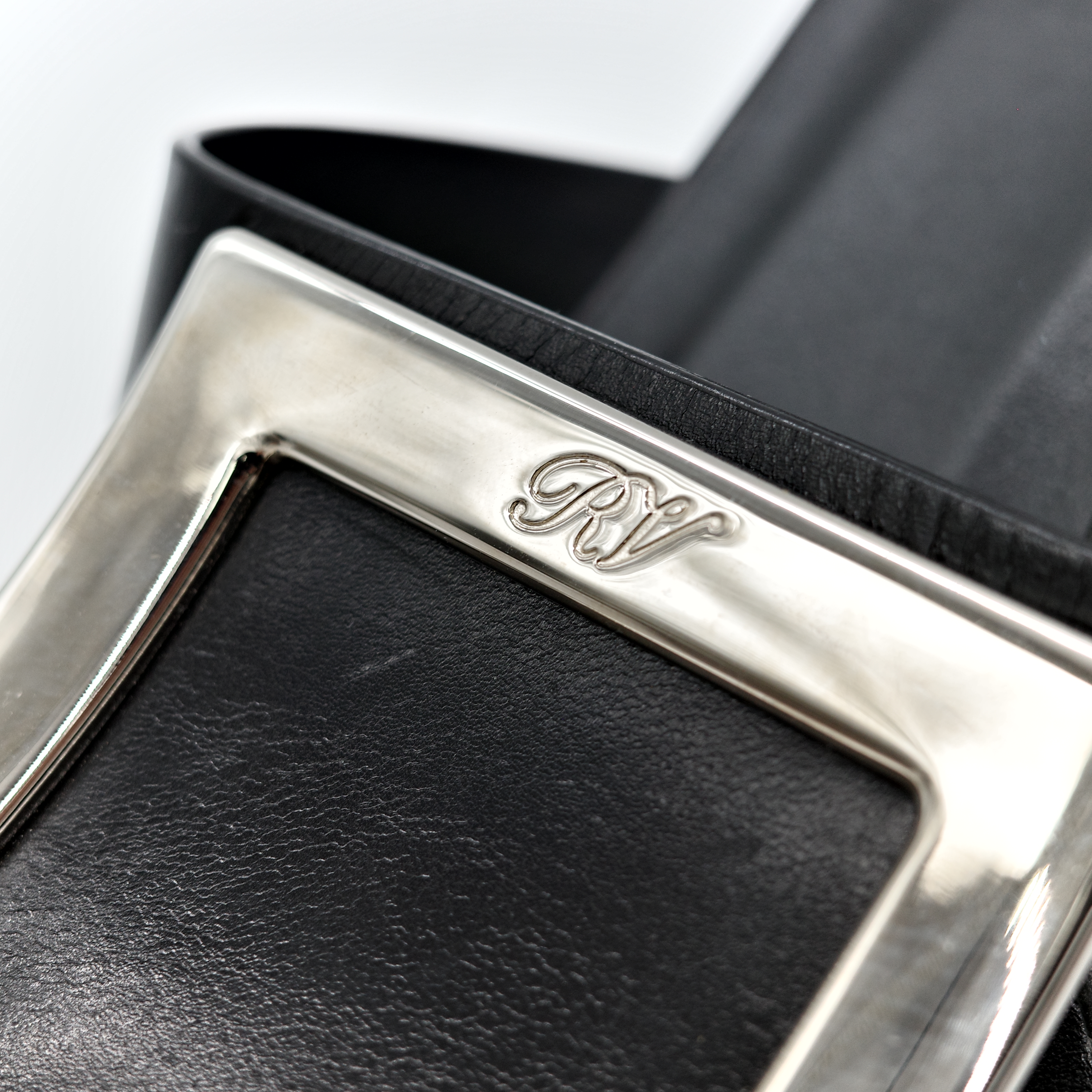 Roger viver 黑色涼鞋-10