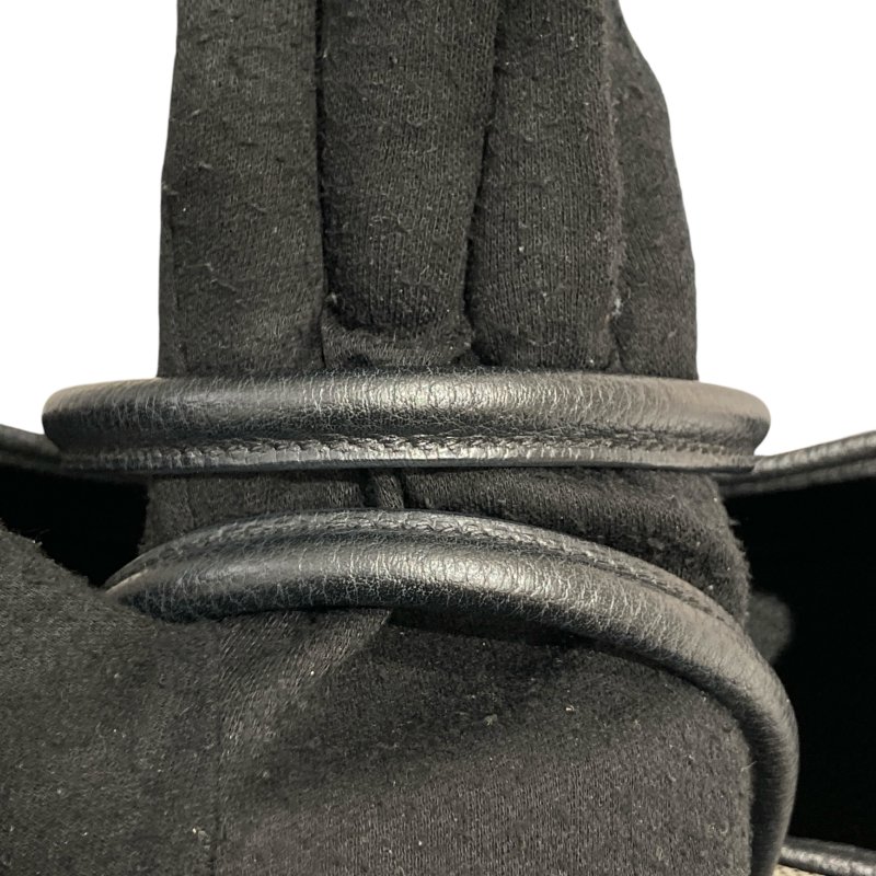 HERMES 愛馬仕 C刻 GARDEN PARTY 30 手提包 NEGONDA牛皮 帆布 黑白 銀釦-11