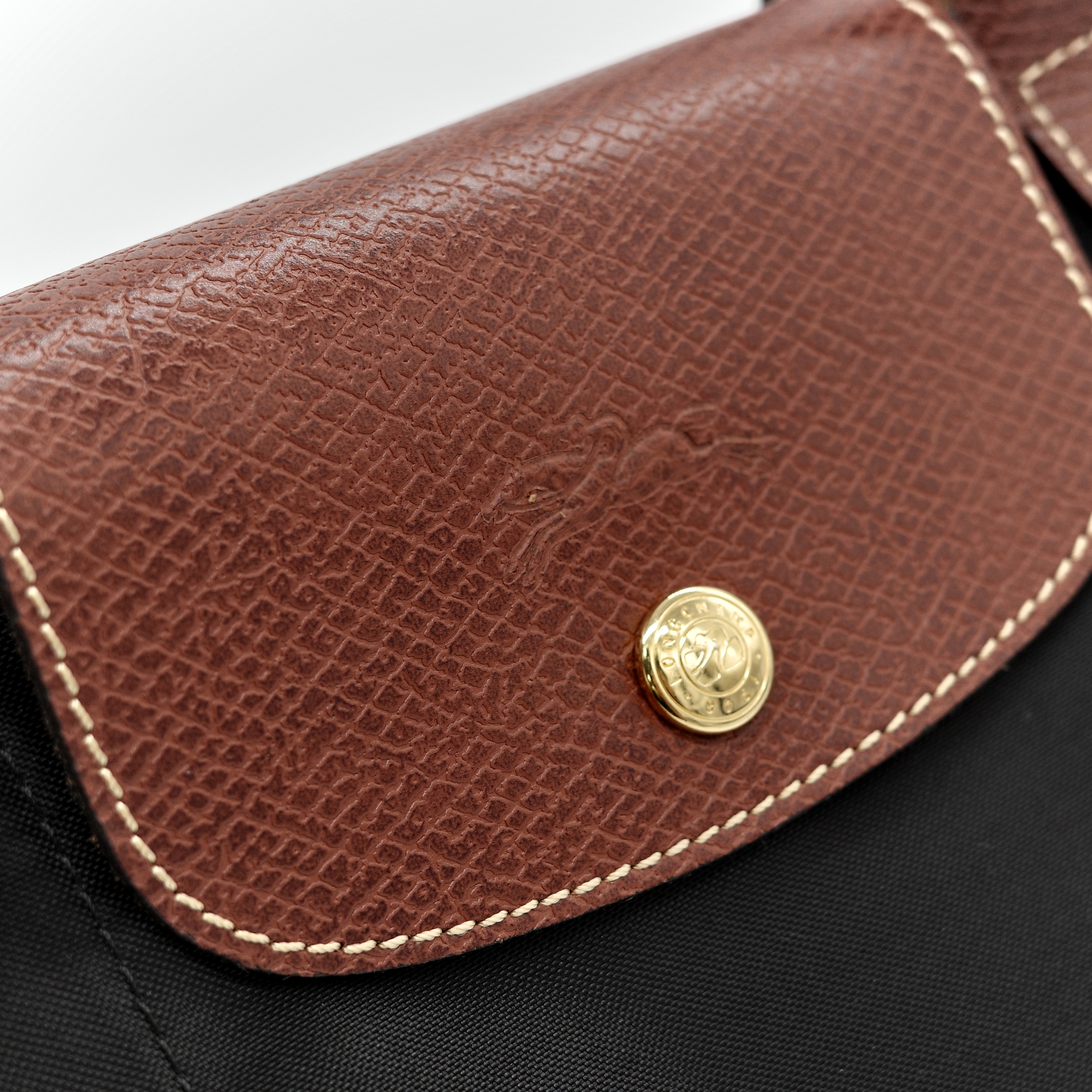 LONGCHAMP Le Pliage  黑色 尼龍 摺疊 水餃包-7