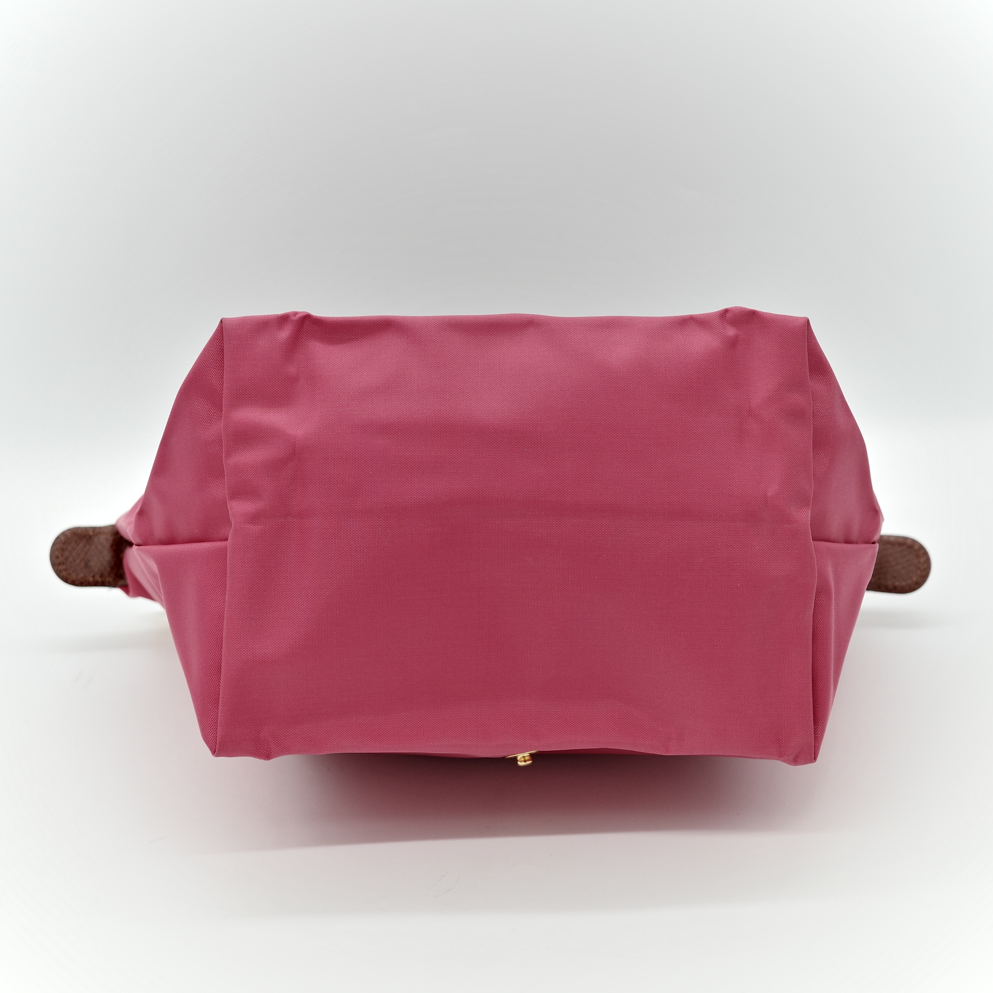 LONGCHAMP 桃紅色 尼龍 摺疊 水餃包 le pliage-4