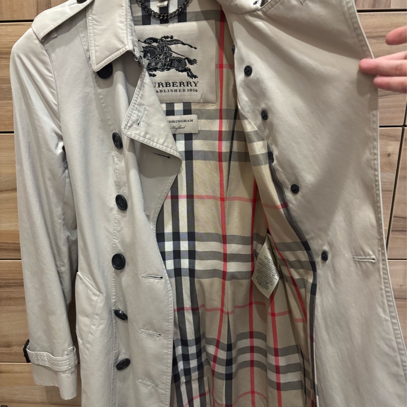 Burberry風衣外套-12