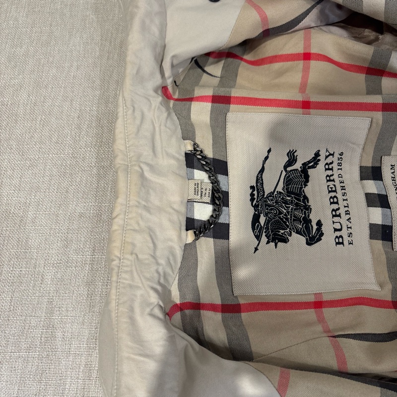 Burberry風衣外套-14