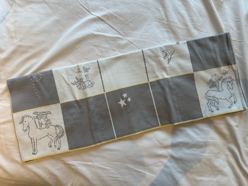 💖Hermes Carriole 寶寶 薄毯💖灰色 全新-2
