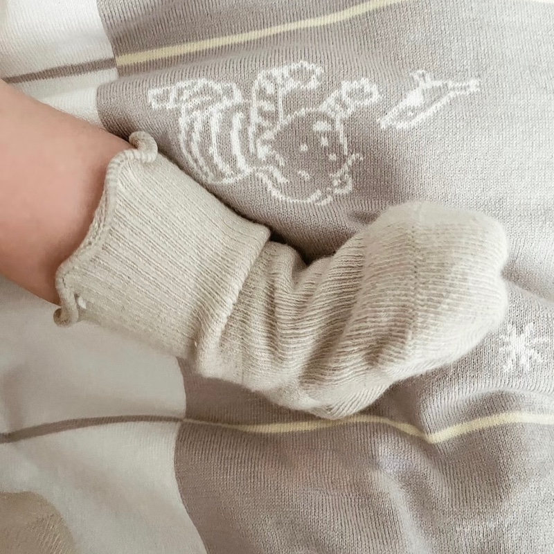 💖Hermes Carriole 寶寶 薄毯💖灰色 全新-8