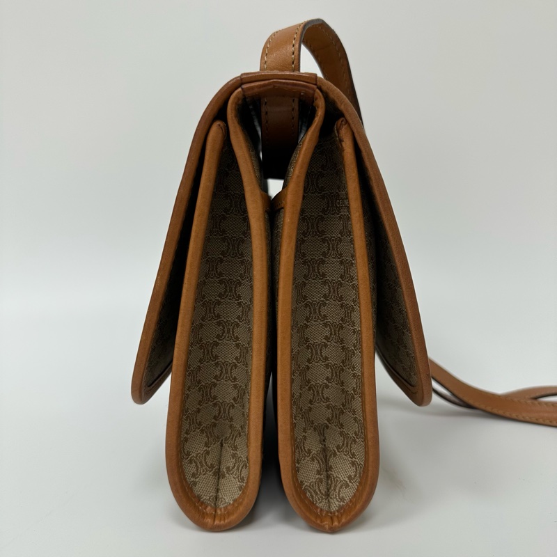 【赫蒂國際精品】Celine 賽琳 老花帆布郵差包 vintage-3