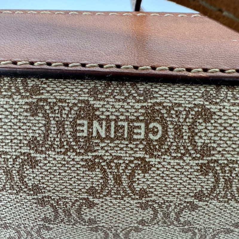 【赫蒂國際精品】Celine 賽琳 老花帆布郵差包 vintage-8