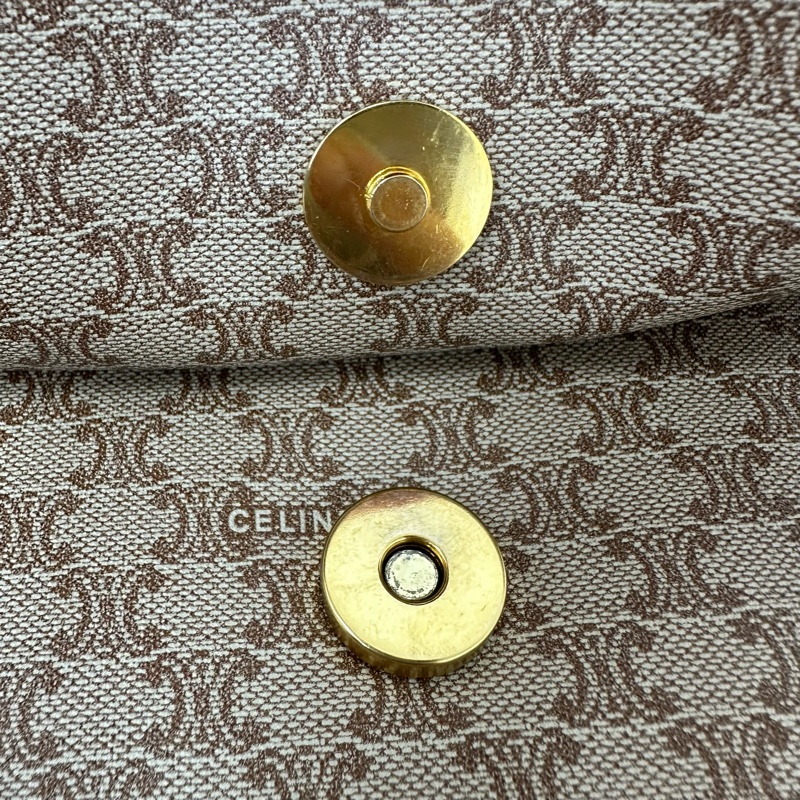 【赫蒂國際精品】Celine 賽琳 老花帆布郵差包 vintage-10