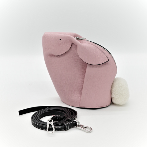 LOEWE 羅意威 粉紅色 兔兔包 斜背包