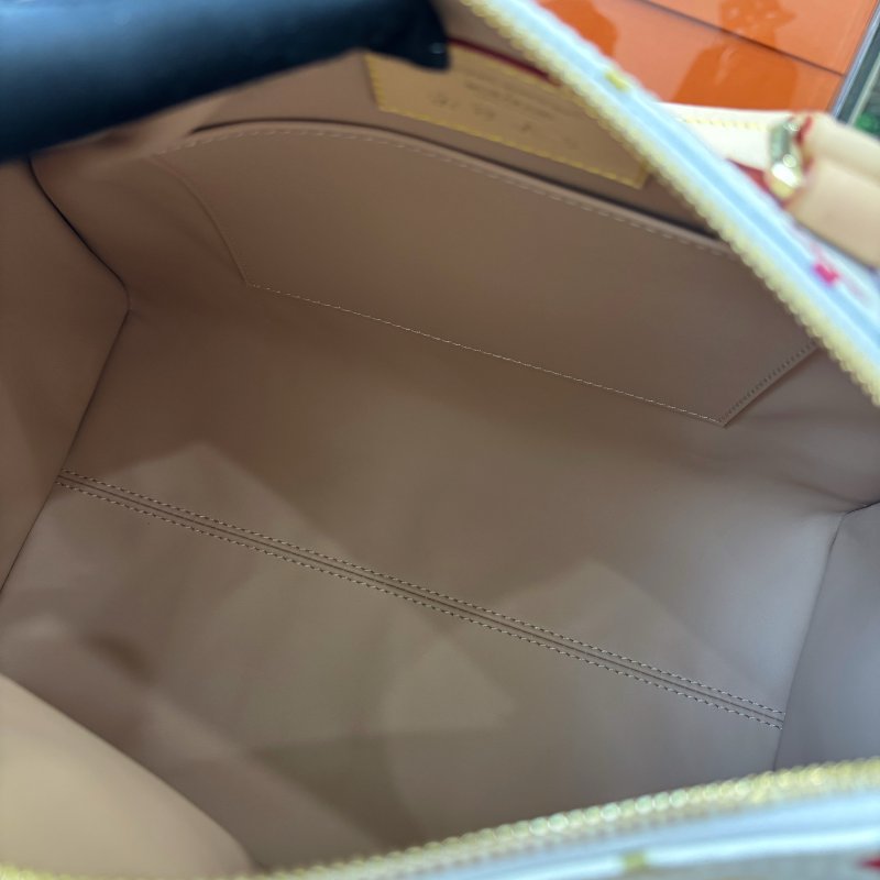 近新品 路易威登/Louis Vuitton 白三彩Speedy Soft30 芯片款-8