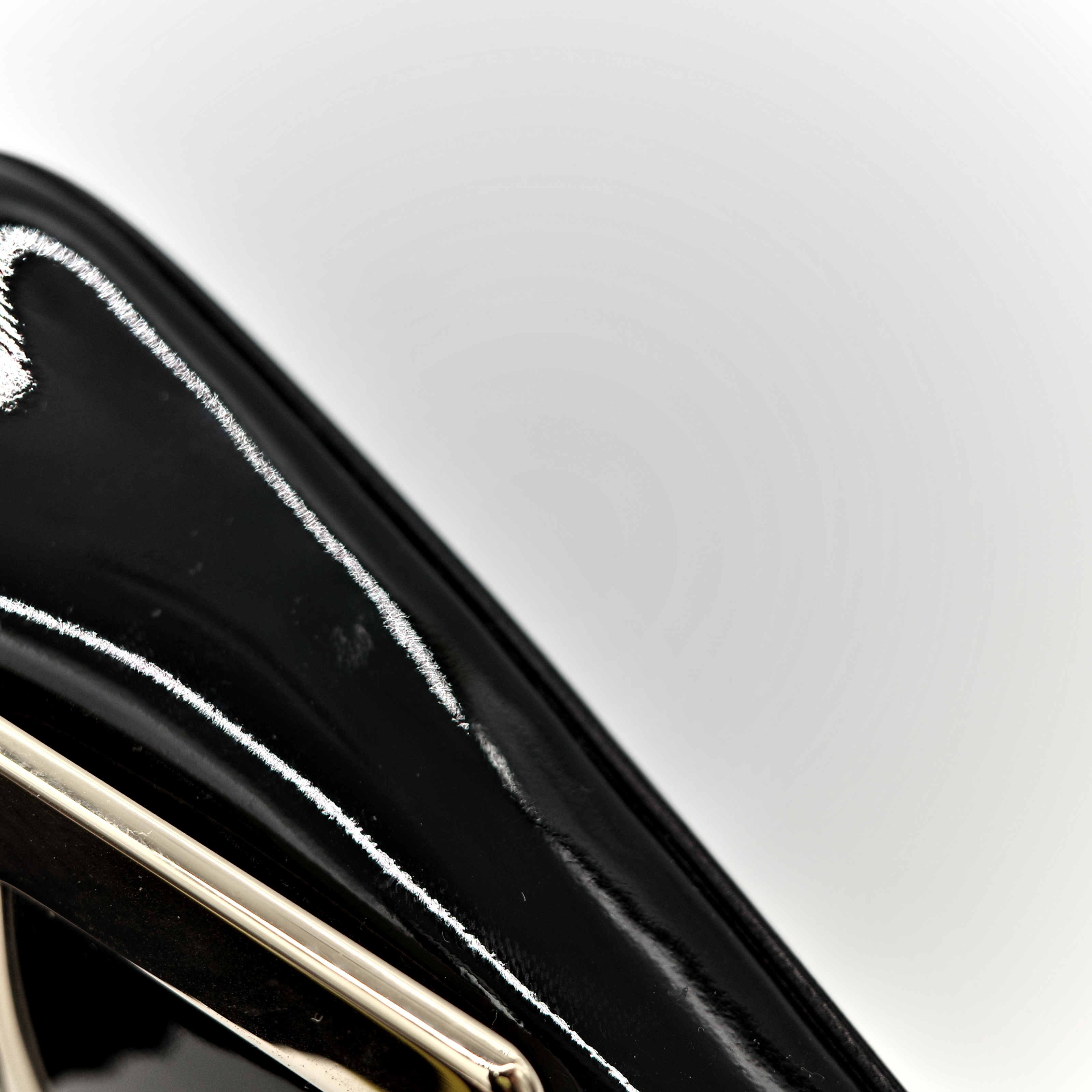 Roger Vivier Belle Vivier 黑色 漆皮 方釦穆勒鞋 坡跟 包鞋-13