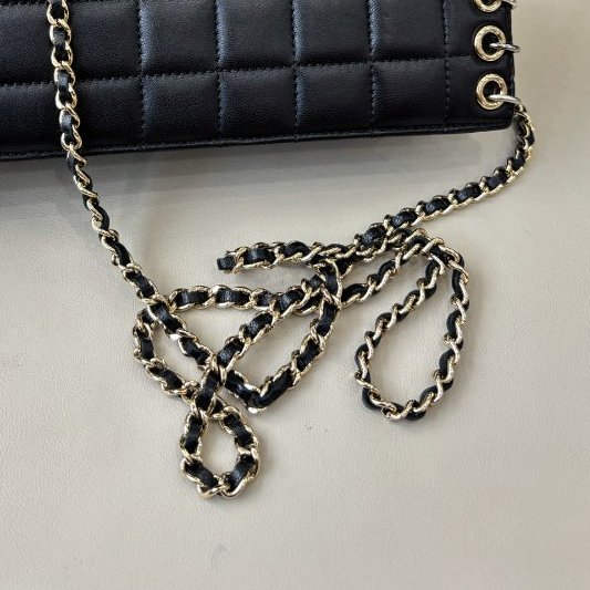 香奈兒/Chanel 限量款重工滿logo圓環鏈條包-8