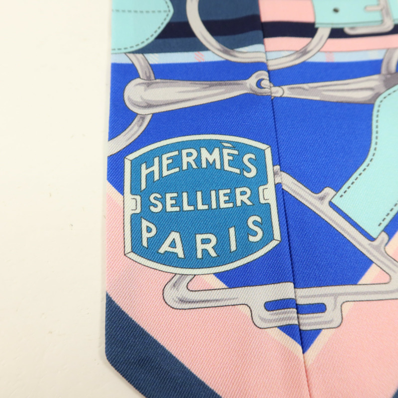 HERMES 絲質Twilly絲巾-4
