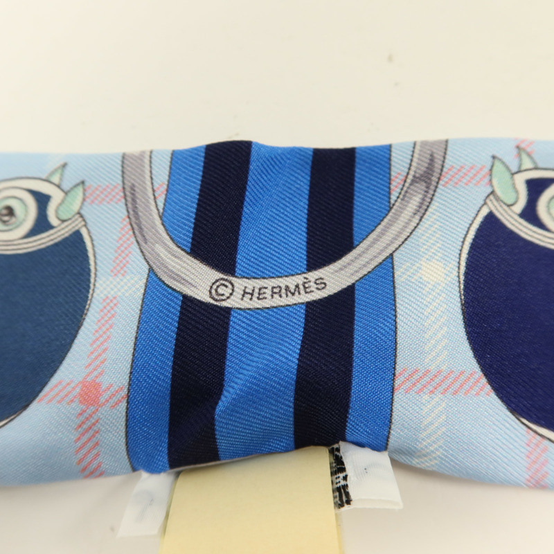 HERMES 絲質Twilly絲巾-5