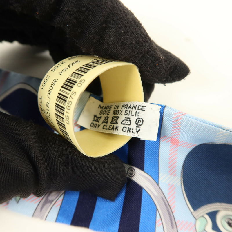 HERMES 絲質Twilly絲巾-6