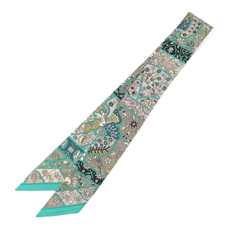 HERMES 絲質Twilly絲巾-1