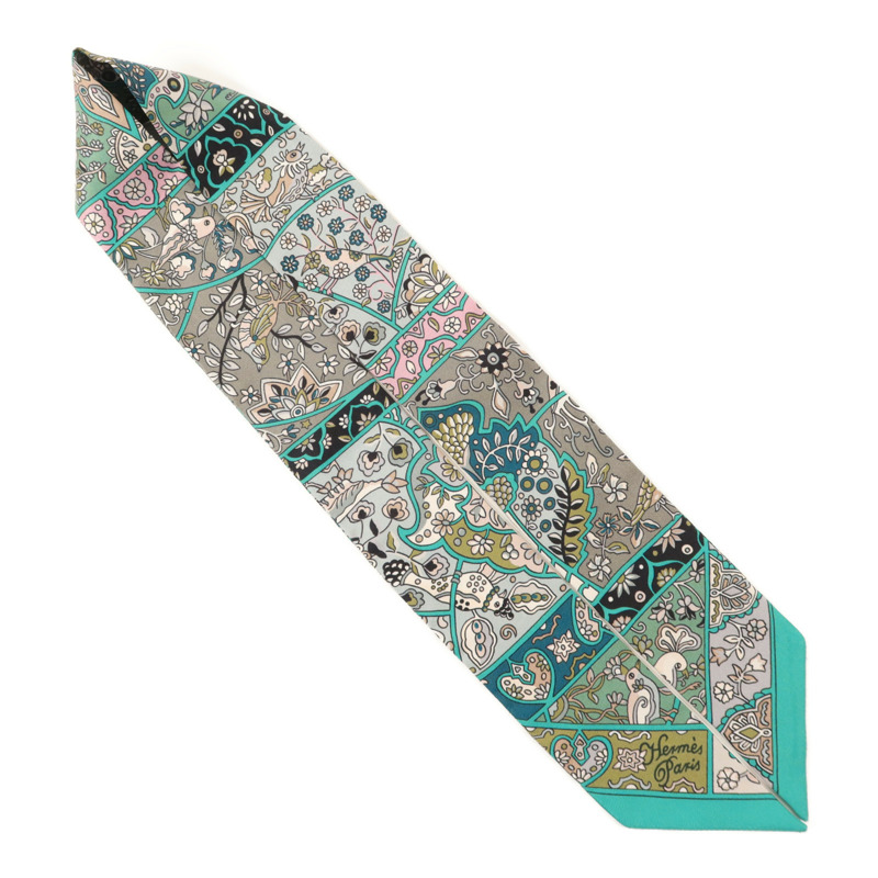 HERMES 絲質Twilly絲巾-3