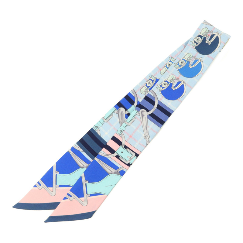 HERMES 絲質Twilly絲巾-1