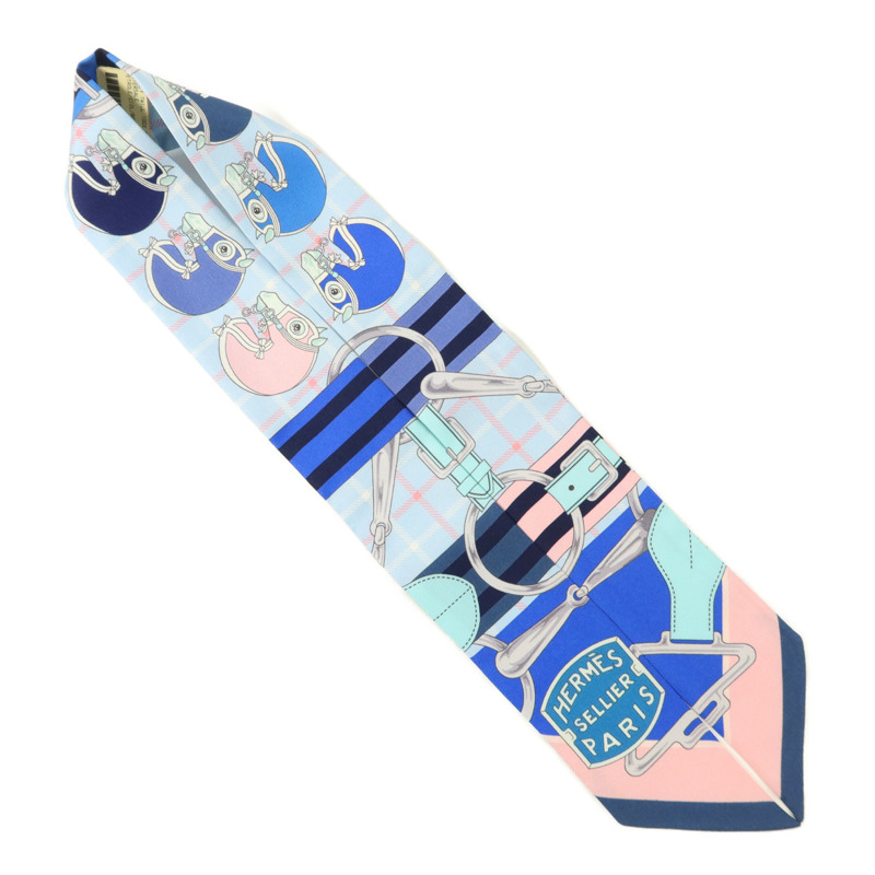 HERMES 絲質Twilly絲巾-3