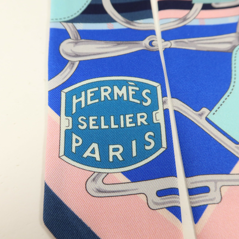 HERMES 絲質Twilly絲巾-4