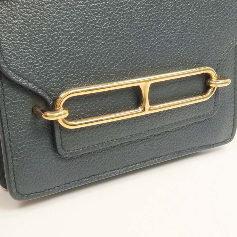 HERMES Evercolor皮革Roulis Slim錢包Vert Rousseau-8
