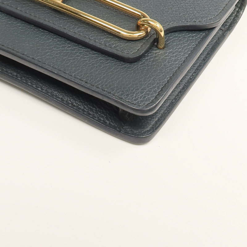 HERMES Evercolor皮革Roulis Slim錢包Vert Rousseau-11