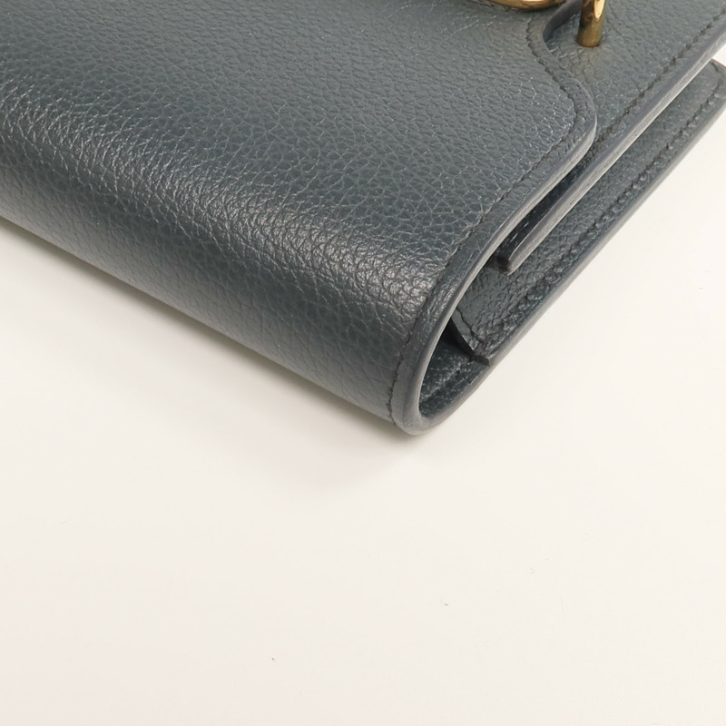 HERMES Evercolor皮革Roulis Slim錢包Vert Rousseau-14