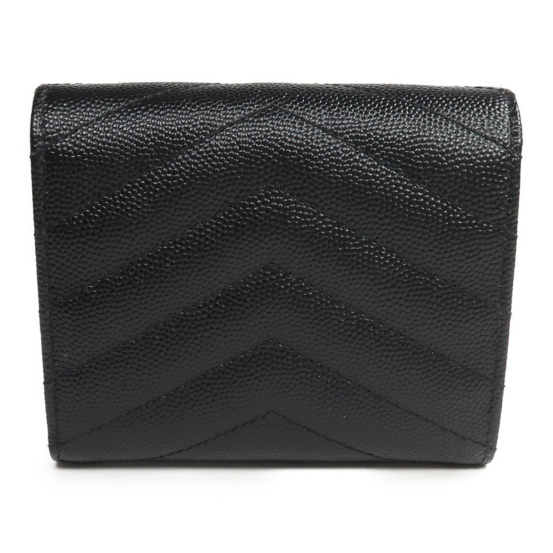 SAINT LAURENT 牛皮皮革Three-fold Wallet錢包-2