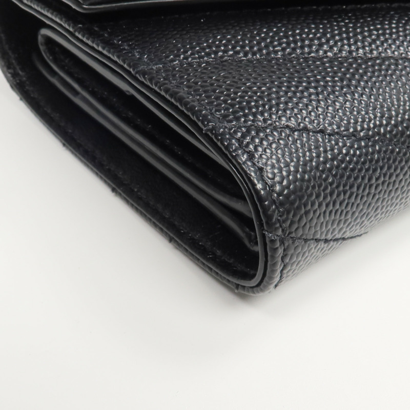 SAINT LAURENT 牛皮皮革Three-fold Wallet錢包-10