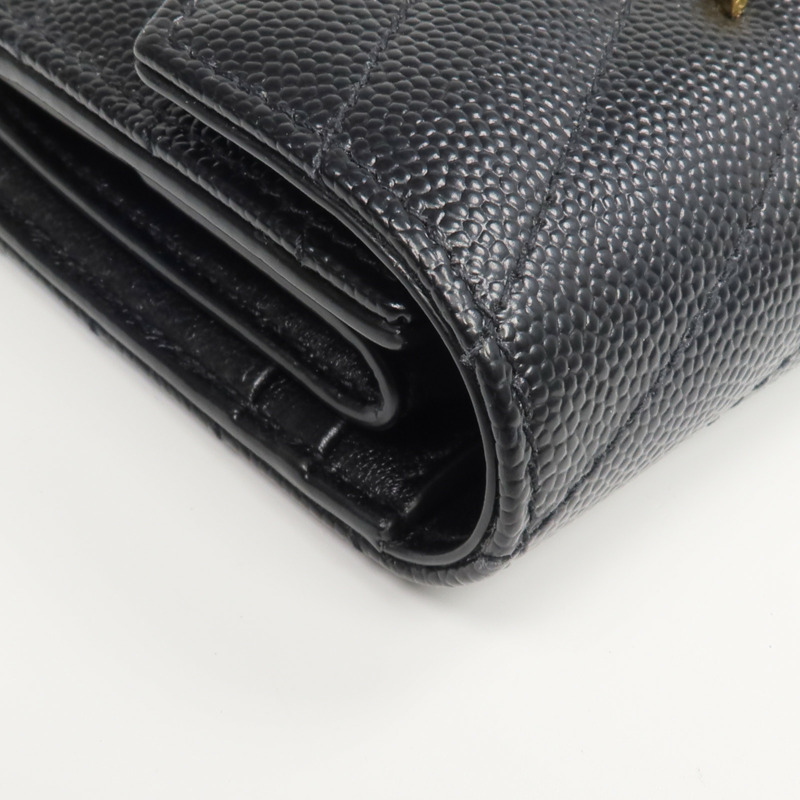SAINT LAURENT 牛皮皮革Three-fold Wallet錢包-11