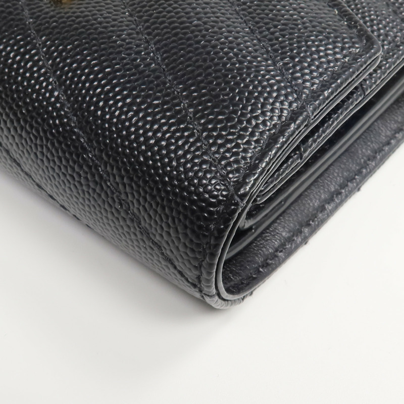 SAINT LAURENT 牛皮皮革Three-fold Wallet錢包-12