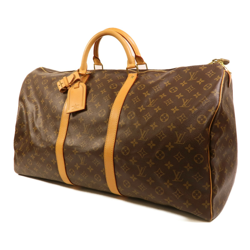 LOUIS VUITTON Monogram Keepall 60金扣手挽袋-2