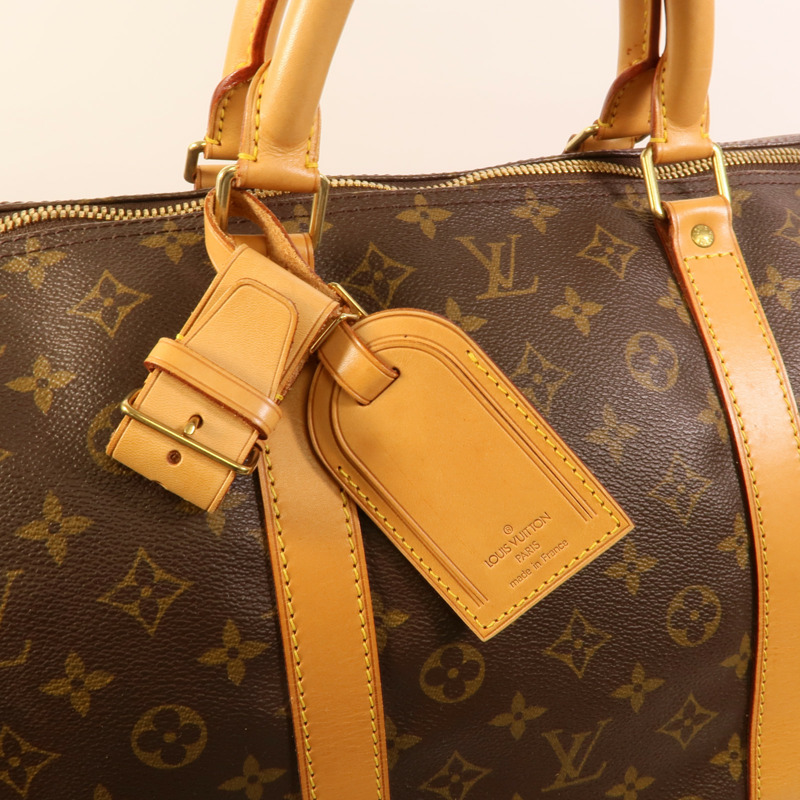 LOUIS VUITTON Monogram Keepall 60金扣手挽袋-6