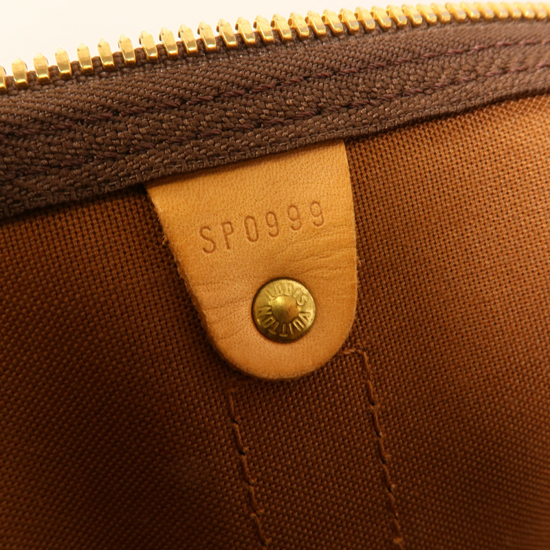 LOUIS VUITTON Monogram Keepall 60金扣手挽袋-11