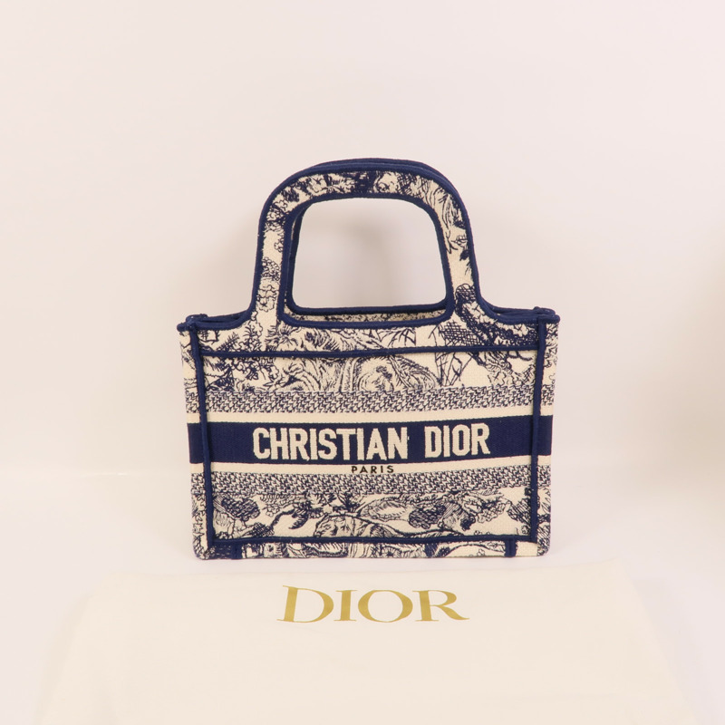 Dior 帆布Mini Dior Book Tote手挽袋-8