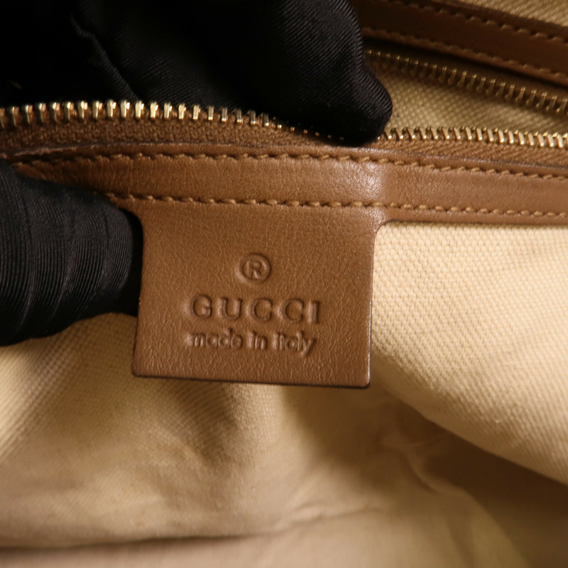 GUCCI 塗層帆布Nice Dome Bag手挽肩背兩用袋-6