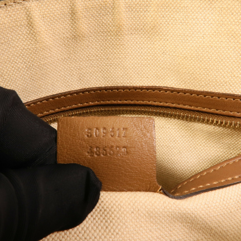 GUCCI 塗層帆布Nice Dome Bag手挽肩背兩用袋-8