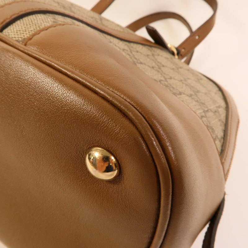 GUCCI 塗層帆布Nice Dome Bag手挽肩背兩用袋-13